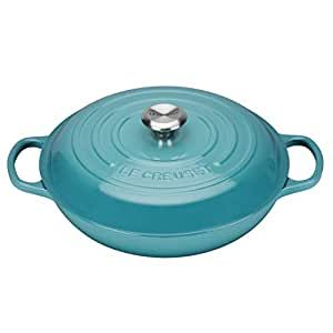 LE CREUSET - Signature - Campagnard braadpan 30cm 3,50l Caribbean Blue