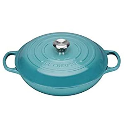 LE CREUSET - Signature - Campagnard braadpan 30cm 3,50l Caribbean Blue