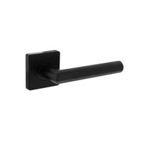 Intersteel Deurklink Bastian op rozet 55x55x10 mm zwart - thumbnail