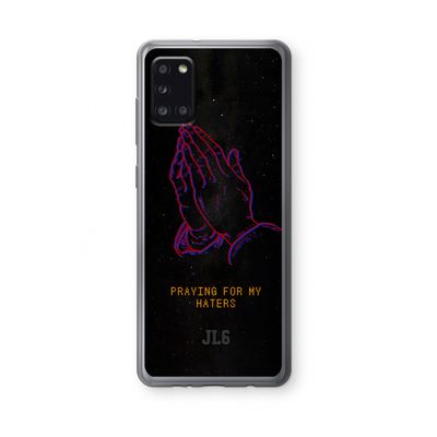Praying For My Haters: Samsung Galaxy A31 Transparant Hoesje