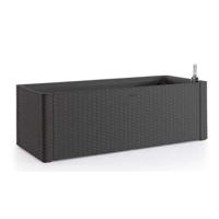 STEFANPLAST Rechthoekige bloembak Natural Delux - 100x43xH33cm - 90 + 6.5L in de reserve - antraciet