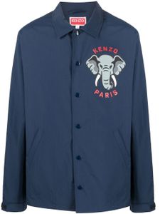 Kenzo veste Coach à imprimé graphique - Bleu