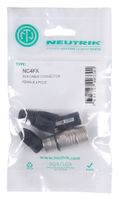 Neutrik NC4FX XLR-connector Bus, recht Aantal polen: 4 Zilver 1 stuk(s) - thumbnail