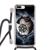 Volle maan: iPhone 7 PLUS Transparant Hoesje met koord