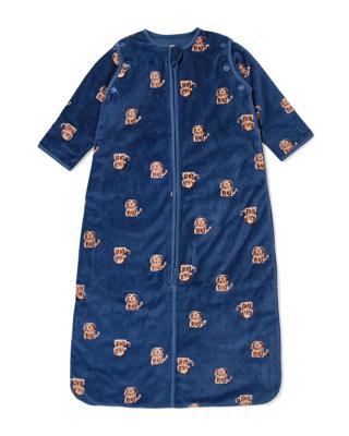 HEMA Slaapzak met afneembare mouwen velvet 3.0tog honden blauw (blauw)