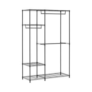 Metalen kledingrek - 120 x 45 x 179,5 cm - 270 kg - zwart