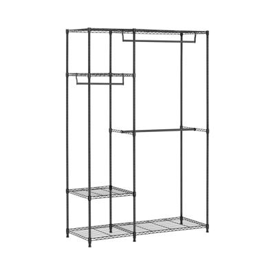 Metalen kledingrek - 120 x 45 x 179,5 cm - 270 kg - zwart