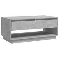 vidaXL Salontafel 102,5x55x44 cm bewerkt hout betongrijs - thumbnail