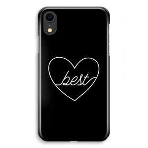 Best heart black: iPhone XR Volledig Geprint Hoesje