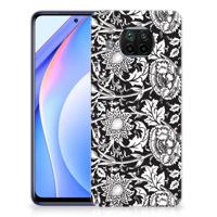 Xiaomi Mi 10T Lite | TPU Case | Black Flowers