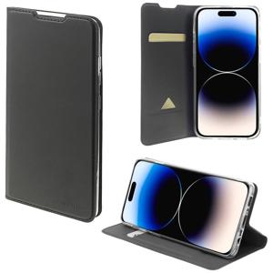 4Smarts Flip Case Urban Lite Booklet Apple iPhone 15 Pro Max Zwart Met standfunctie