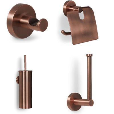 Toilet accesoire set Blue Label Vida | Wandmontage | Messing | Geborsteld brons