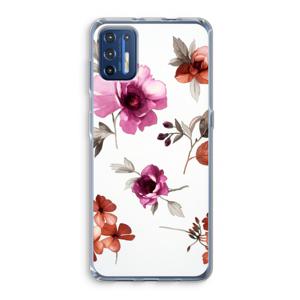 Geschilderde bloemen: Motorola Moto G9 Plus Transparant Hoesje