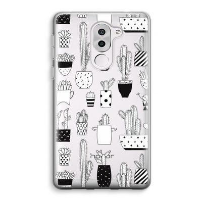 Cactusmotief: Honor 6X Transparant Hoesje