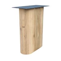 Wang eiken hout 50 bij 21 cm en hoogte 73,5cm - 2 stuks