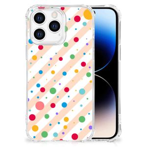 iPhone 14 Pro Doorzichtige Silicone Hoesje Dots