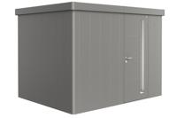Biohort Metalen tuinhuis Neo - Enkele deur - Kwartsgrijs - 2C (292x236 cm)- Plat dak- Metaal- Biohort Biohort Metalen tuinhuis Neo - Enkele deur - Kwartsgrijs - 2C (292x236 cm)- Plat dak- Metaal- Biohort
