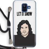 Let It Snow: Samsung Galaxy A6 (2018) Transparant Hoesje met koord