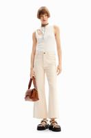 Cropped Culotte jeans - WHITE - 44 - thumbnail