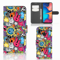 Samsung Galaxy A30 Wallet Case met Pasjes Punk Rock