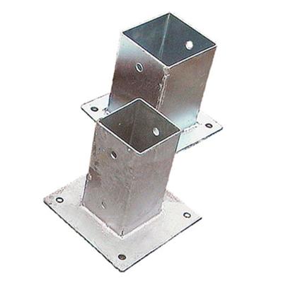 Paalhouder op plaat 9,1x9,1x15 cm Tuindeco - Tuindeco