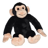 Pluche knuffel chimpansee aap van 20 cm   -