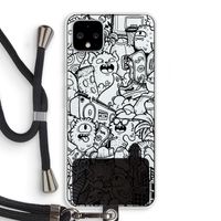Vexx Black City : Pixel 4 XL Transparant Hoesje met koord