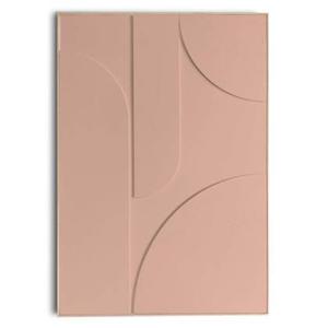 Reinders - Puzzeled Terra Pink - Relief Art Schilderij 70x50cm Hout