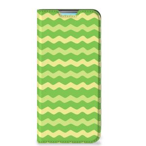 Xiaomi Redmi 10 Hoesje met Magneet Waves Green