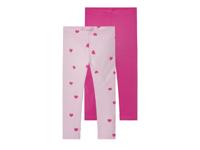 lupilu 2 kinder leggings (Donkerroze/roze, 98/104)