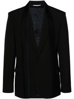 Valentino Garavani blazer à détail de foulard - Noir - thumbnail