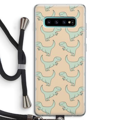 Dinos: Samsung Galaxy S10 Plus Transparant Hoesje met koord