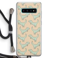 Dinos: Samsung Galaxy S10 Plus Transparant Hoesje met koord