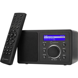 Renkforce RF-IR-MONO1 Internetradio Internet Bluetooth, AUX, WiFi, Internetradio Geschikt voor DLNA Zwart