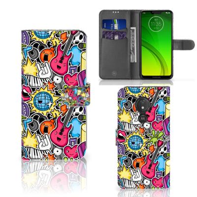 Motorola Moto G7 Power | Wallet Case | met Pasjes | Punk Rock