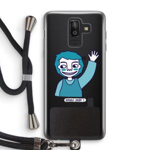 Zwaai: Samsung Galaxy J8 (2018) Transparant Hoesje met koord