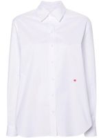 Moschino chemise à cœur brodé - Blanc