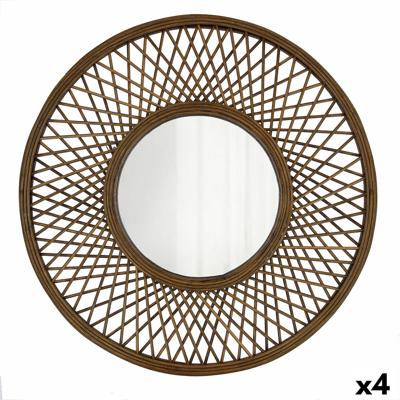 Wandspiegel Vinthera Moa Rotan Natuurlijk 59 cm (4 Stuks)