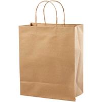 Creativ Company Papieren zakken, h: 33 cm, b: 26x13 cm, 125 gr, bruin, 10 stuk/ 1 doos Creativ Company Papieren zakken, h: 33 cm, b: 26x13 cm, 125 gr, bruin, 10 stuk/ 1 doos