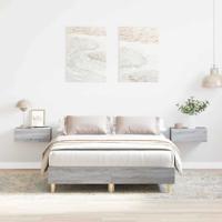 Bedframe Grijs sonoma 120 x 190 cm Bewerkt hout