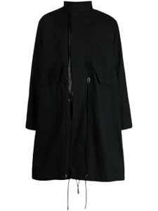 sacai manteau à fermeture zippée - Noir