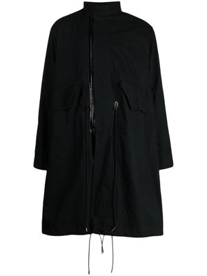 sacai manteau à fermeture zippée - Noir