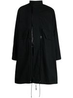 sacai manteau à fermeture zippée - Noir