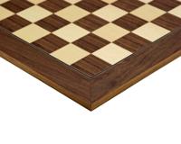 50 cm Walnoot en Esdoorn Luxe Schaakbord