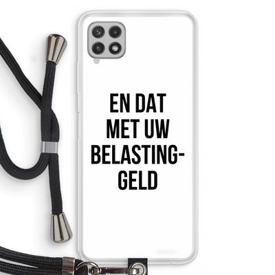 Belastinggeld: Samsung Galaxy A22 4G Transparant Hoesje met koord