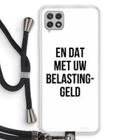 Belastinggeld: Samsung Galaxy A22 4G Transparant Hoesje met koord