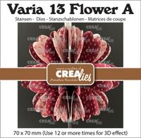 Crealies • varia 3d bloem a