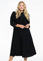 Yoek Lange blouse-jurk | Zwart | Maat 58/60