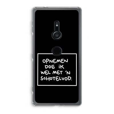 Schotelvod: Sony Xperia XZ2 Transparant Hoesje