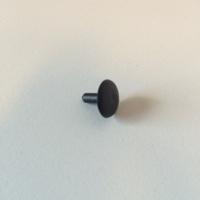 Zwarte pin, voor zuignap met gaatje 100x